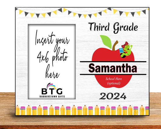 Third Grade Frame - Personalized School Frame - Third Grade - 3rd Grade