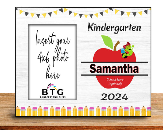 Kindergarten Frame - Personalized School Frame - Kindergarten
