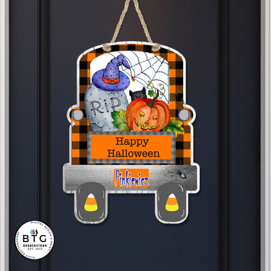 Halloween Truck Door Decor | Wall hanger | Fall Decor | Halloween Decor
