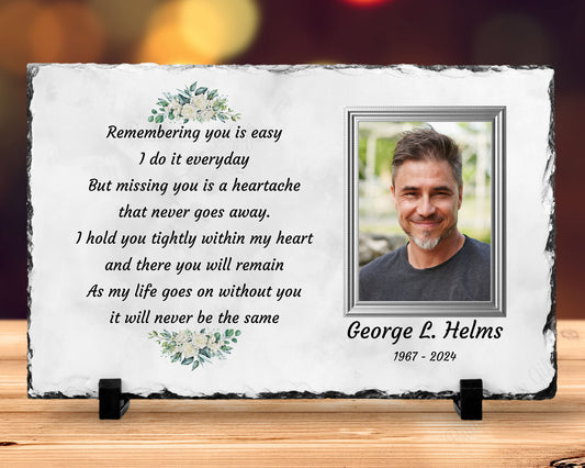 Remembering You, Sympathy Gift, Loss of a Loved One, Remembrance Gift, Memorial Plaque, Personalized Memorial