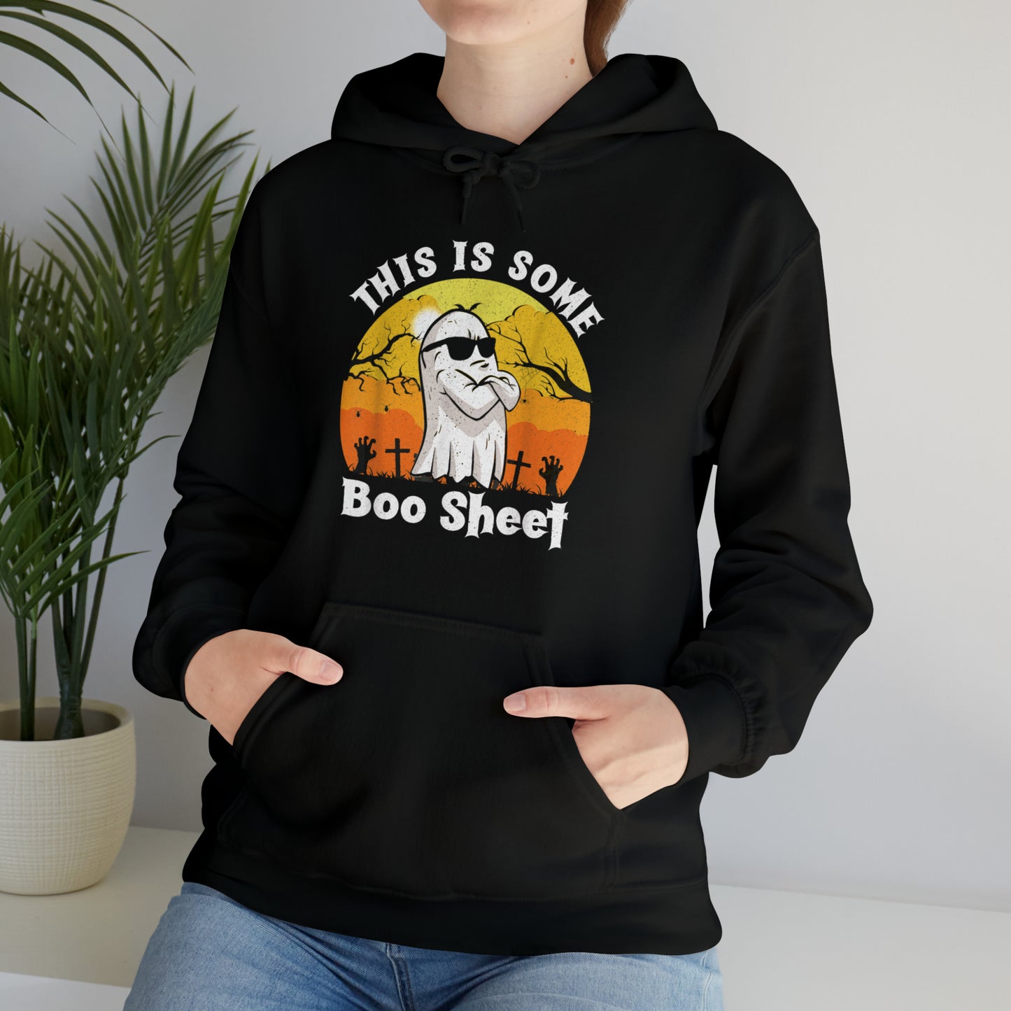 This is some Boo Sheet - Fall Halloween hooded Sweatshirt