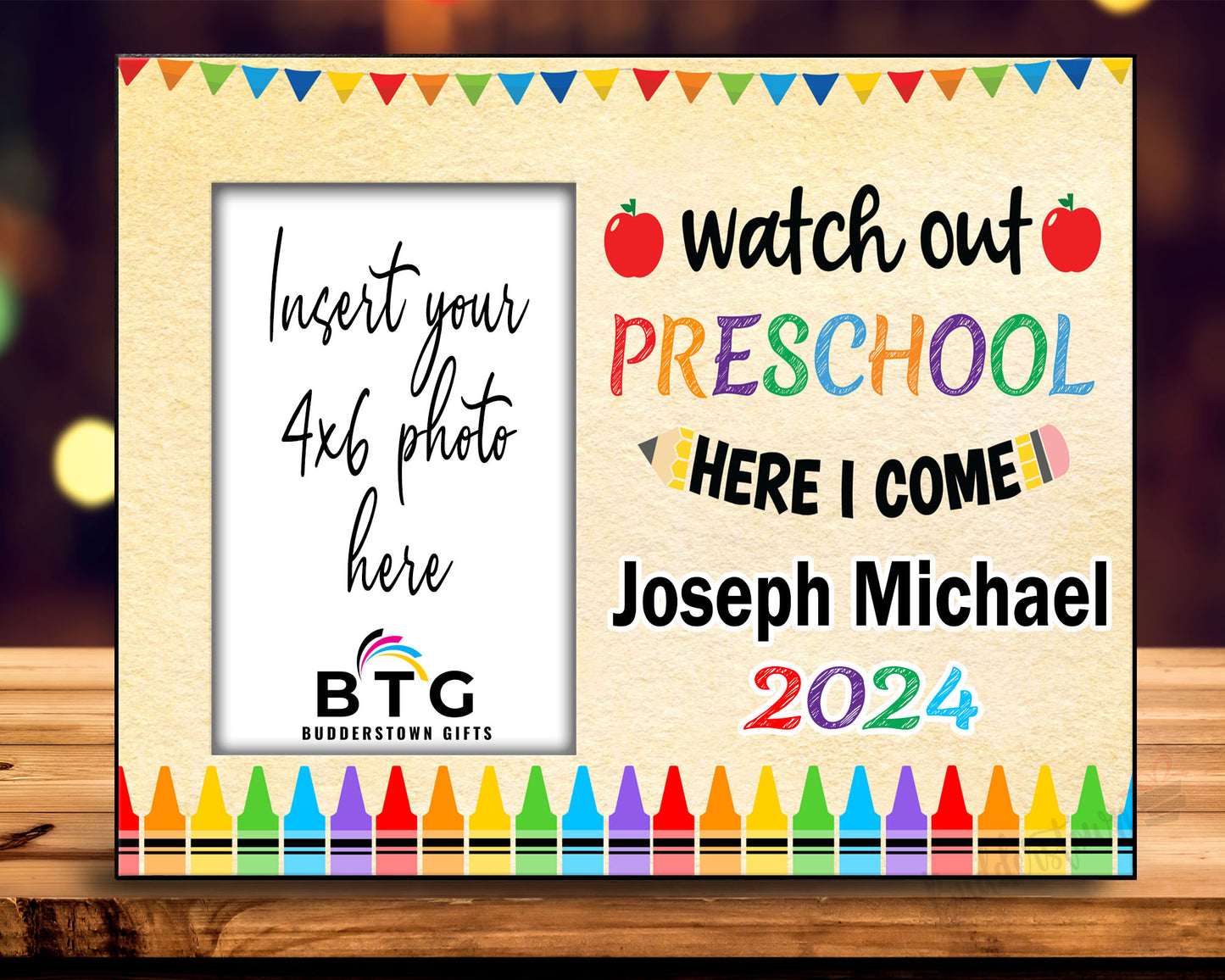 Watch Out Preschool Here I Come | Preschool Frame | Back to School