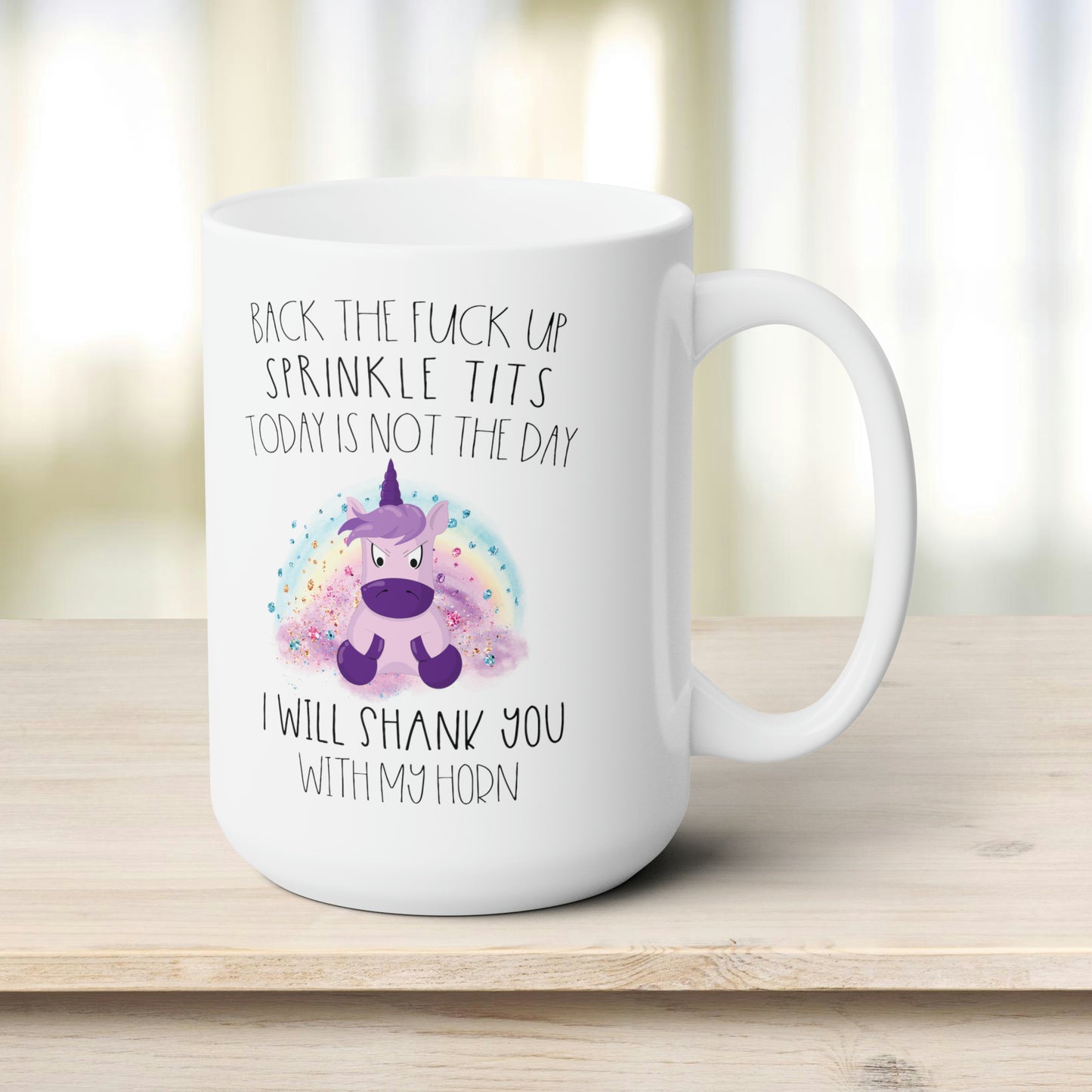 Unicorn Sprinkle Tits - Ceramic Mug 15oz