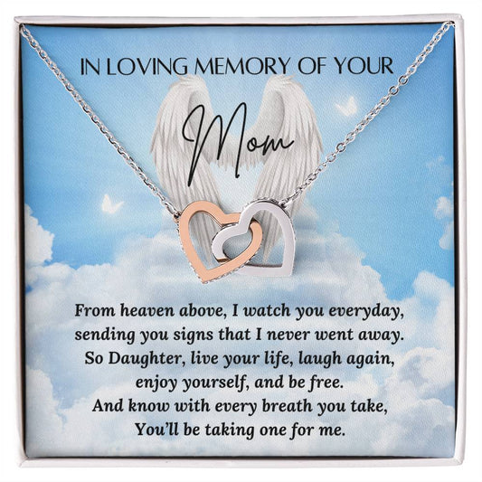 Missing you Mom necklace