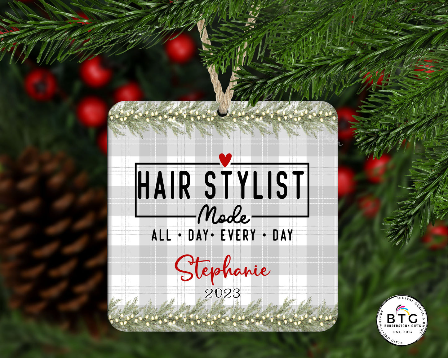Hair Stylist Ornament - Hairdresser Gift - Ornament Hairstylist