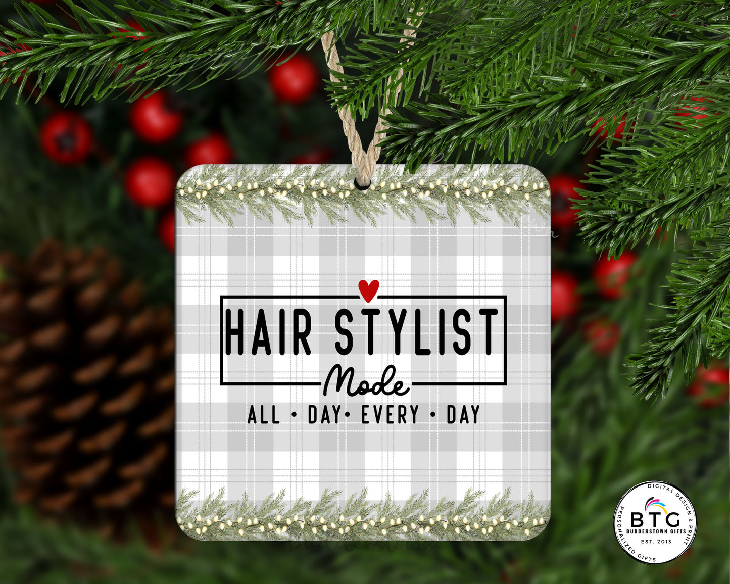 Hair Stylist Ornament - Hairdresser Gift - Ornament Hairstylist