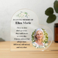 acrylic memorial photo plaque  - free standing