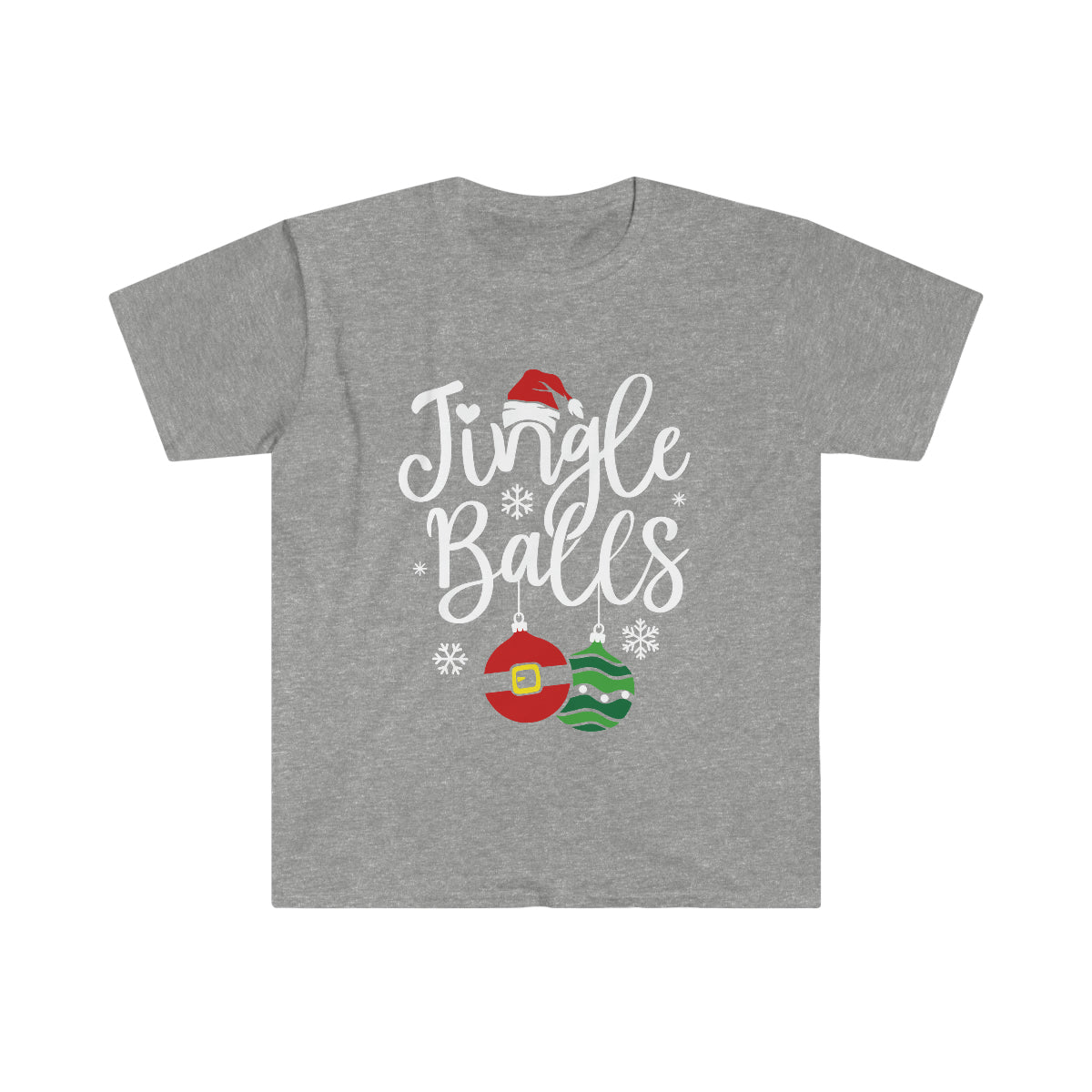 Jingle Balls - Funny Christmas Tee - Unisex Softstyle T-Shirt