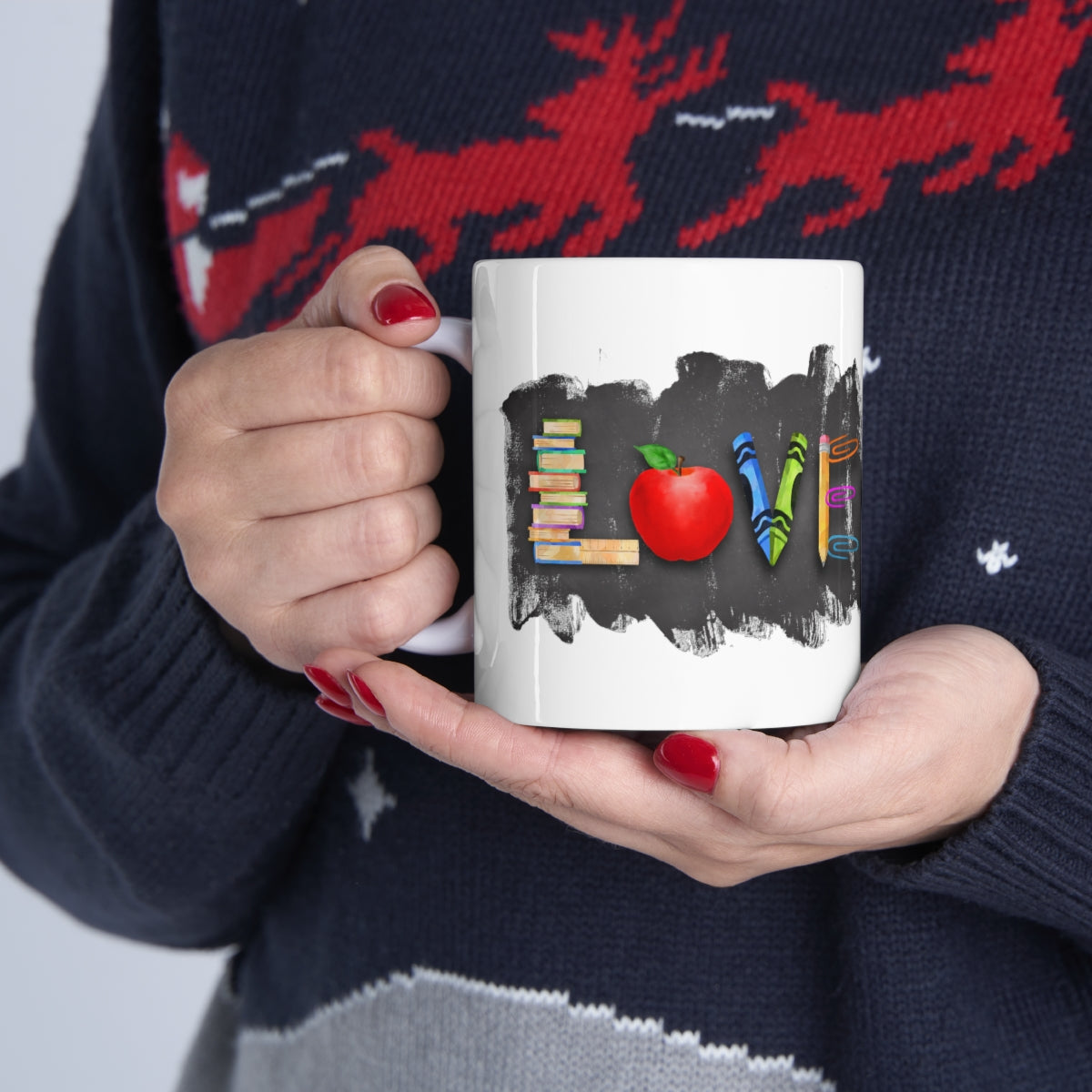 Teacher Love Personalized Ceramic Mug 11oz