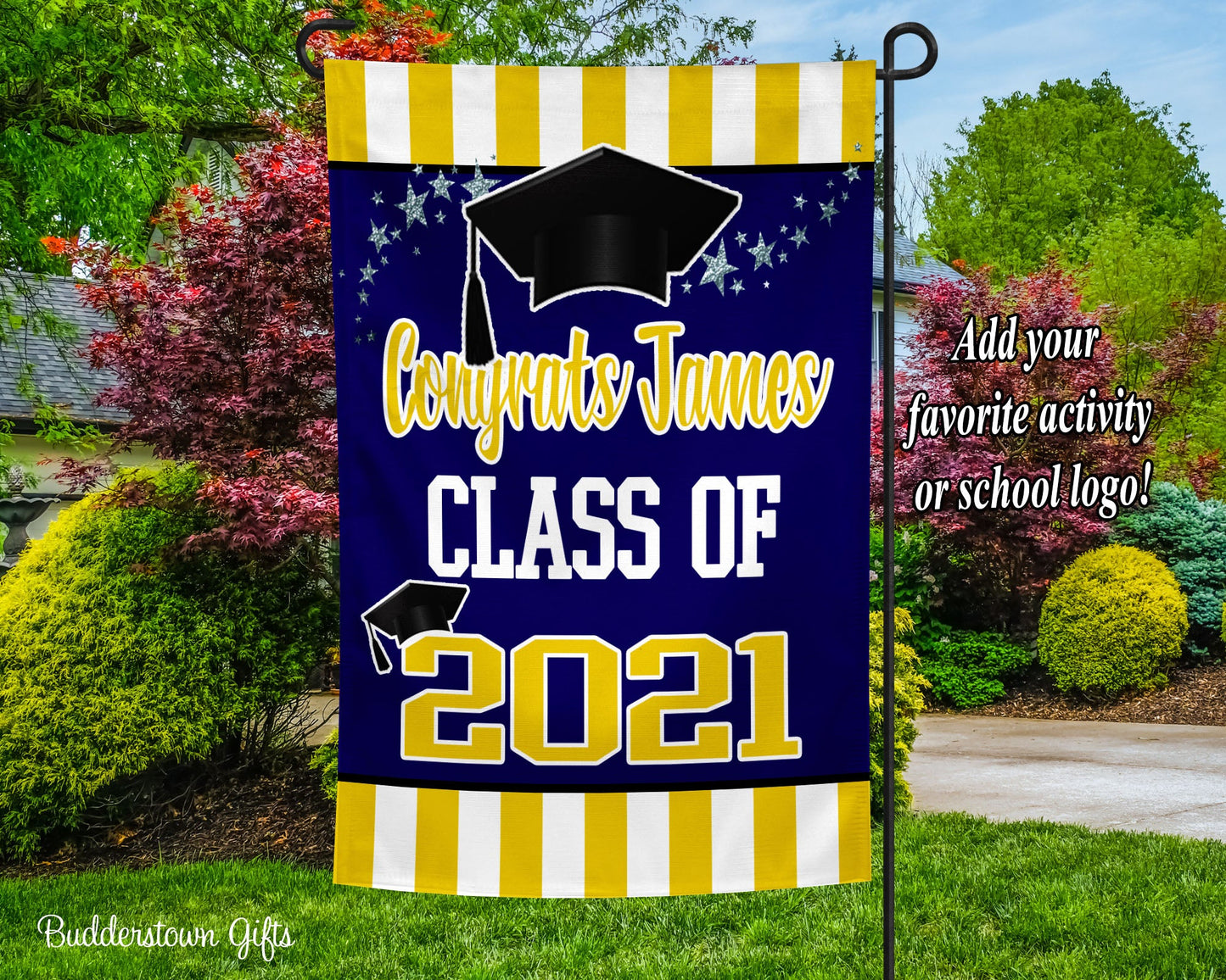 CLASS OF 2023 GARDEN FLAG - Choose Your Colors - Graduation Flag