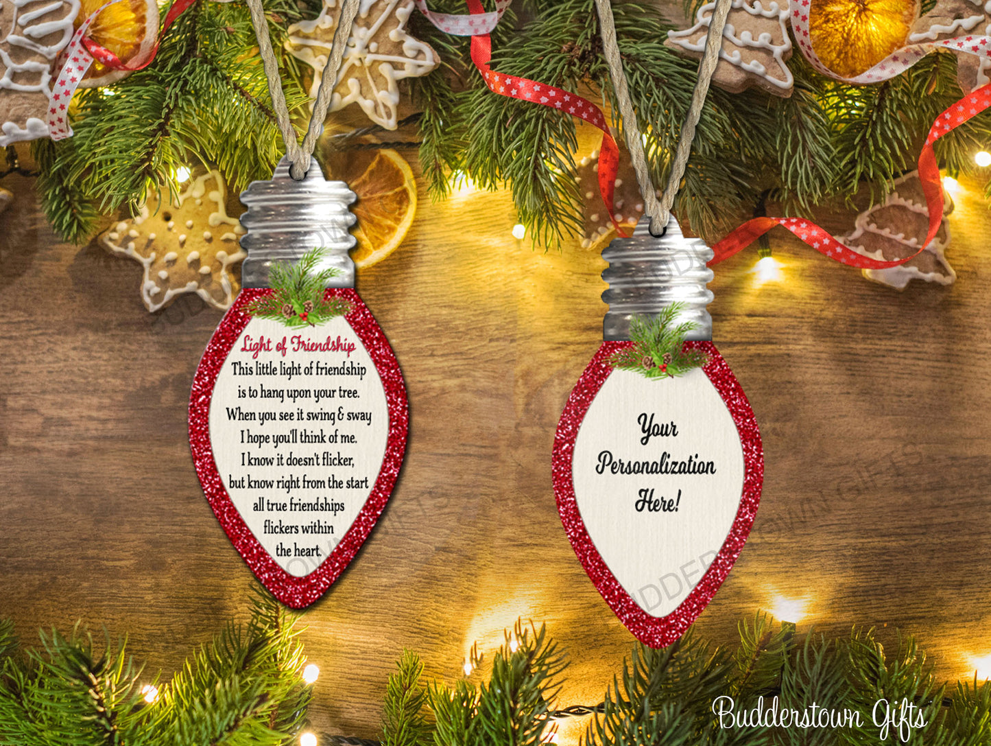 Light of Friendship Ornament - Personalized Ornament