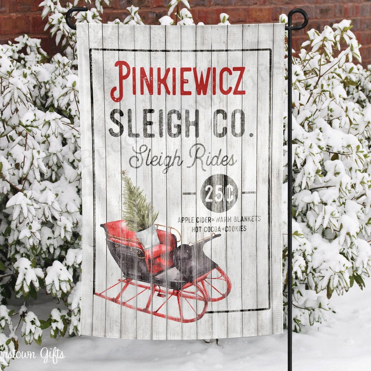 Winter Sleigh Rides Family Name Gift Set Bundle - Personalized Gift Set