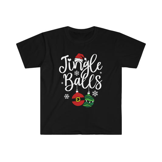 Jingle Balls - Funny Christmas Tee - Unisex Softstyle T-Shirt