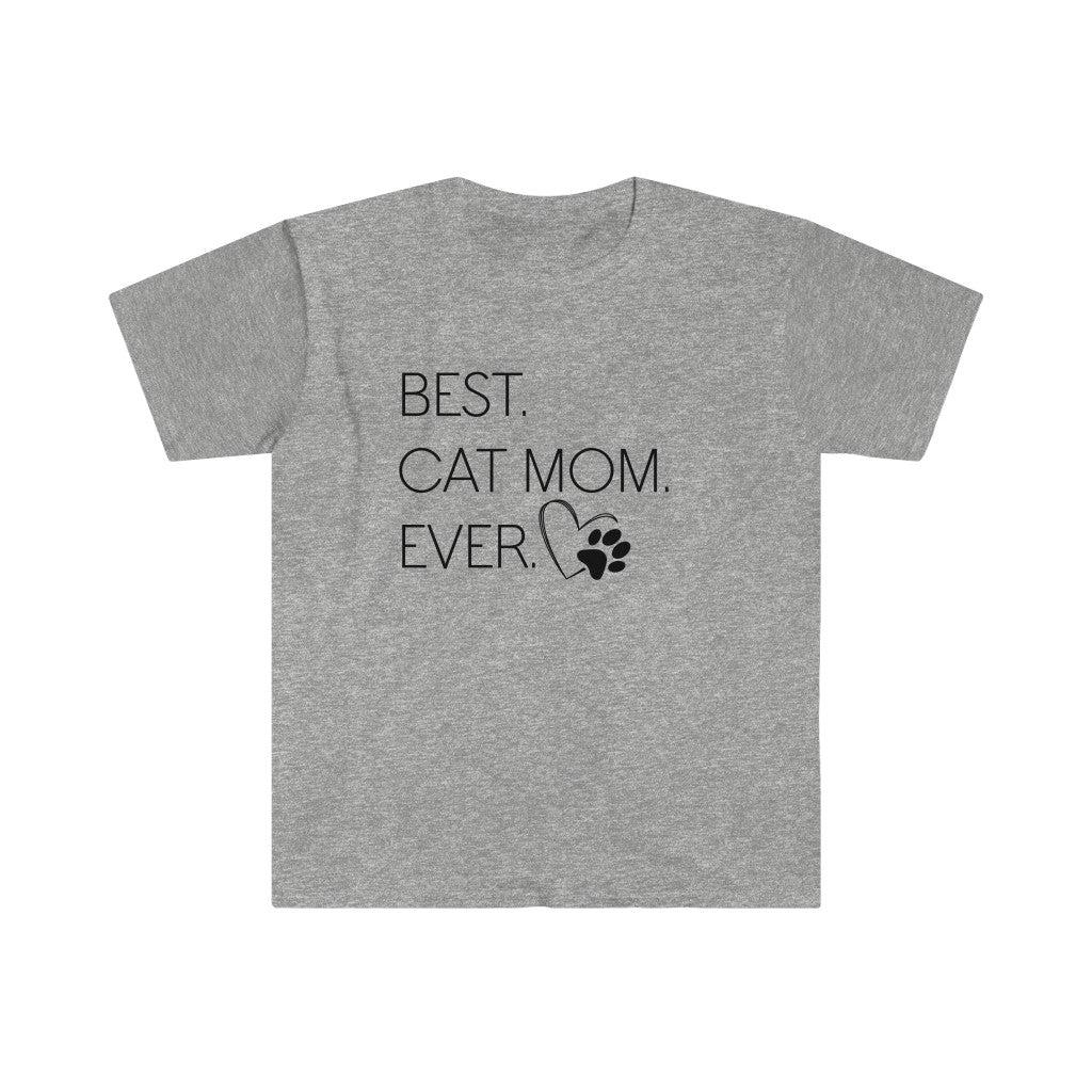 Best Cat Mom Ever - Unisex Softstyle T-Shirt