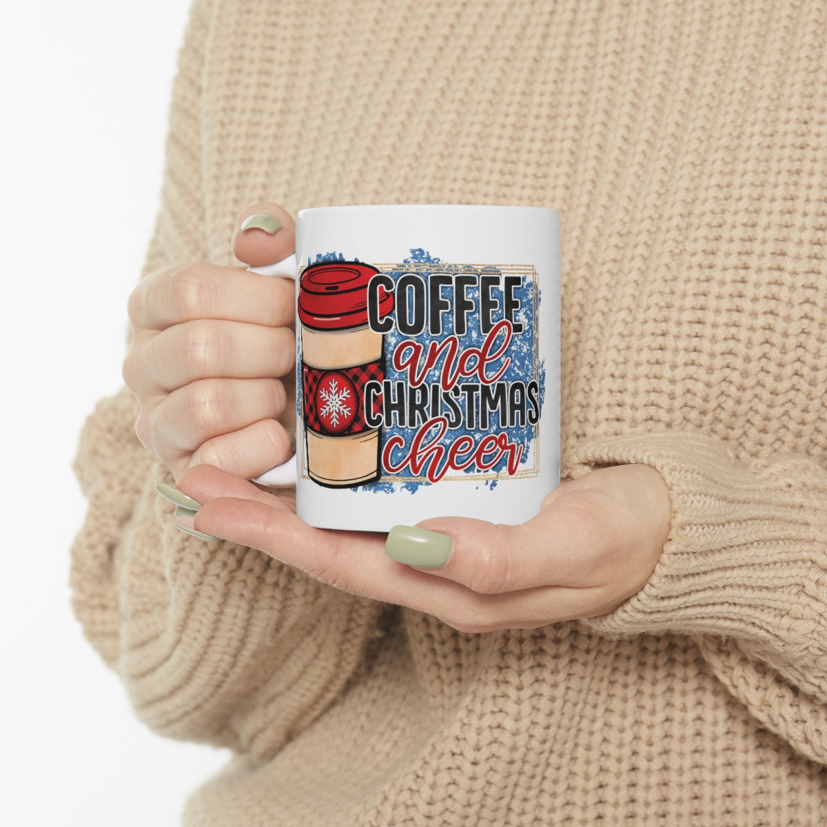 Coffee and Christmas Cheer - Ceramic Mug 11oz