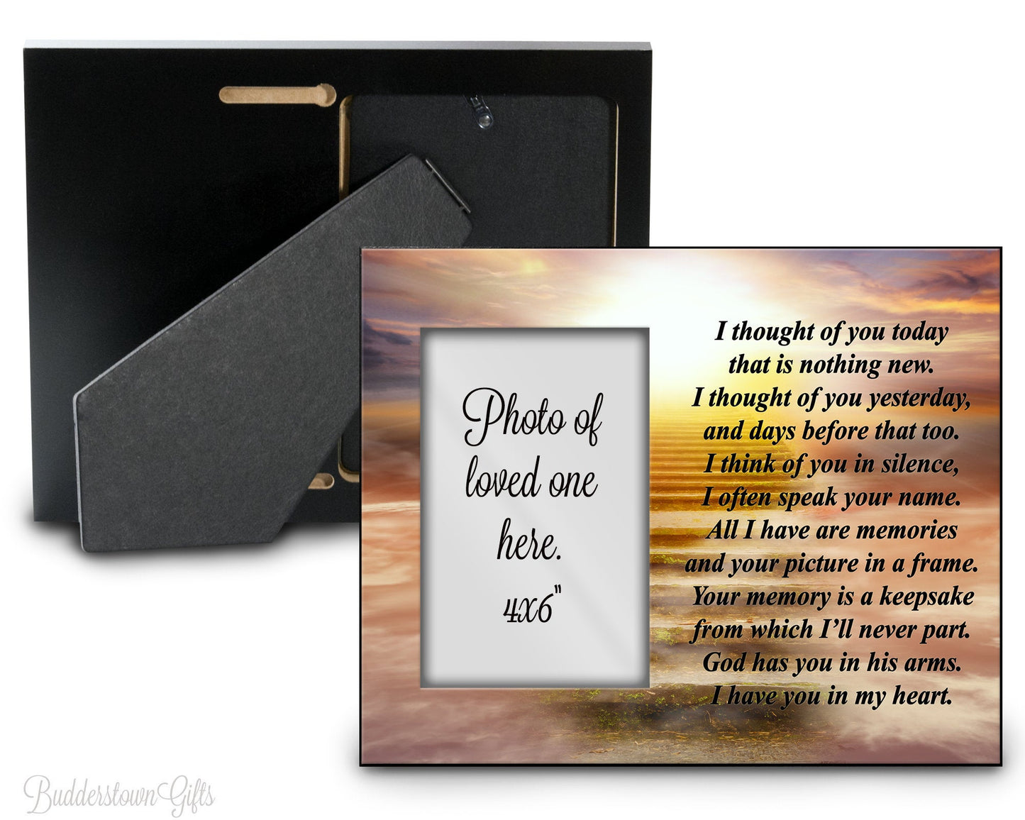Thought of you today - Vers. 2 - remembrance, tribute, Memorial Frame, sympathy, loss of loved one