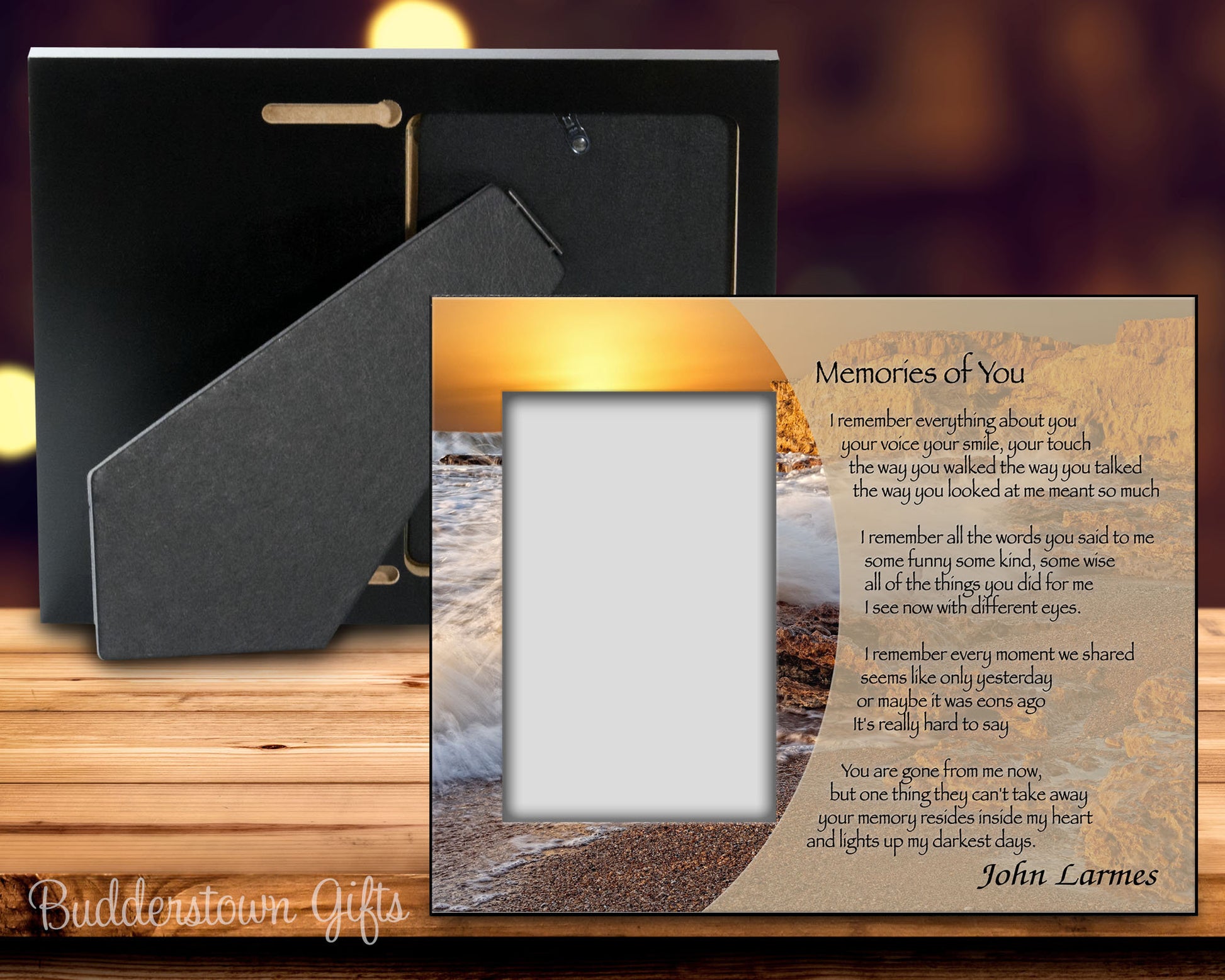 Memories of you - 8x10 Frame - Sympathy Gift - Memorial Frame