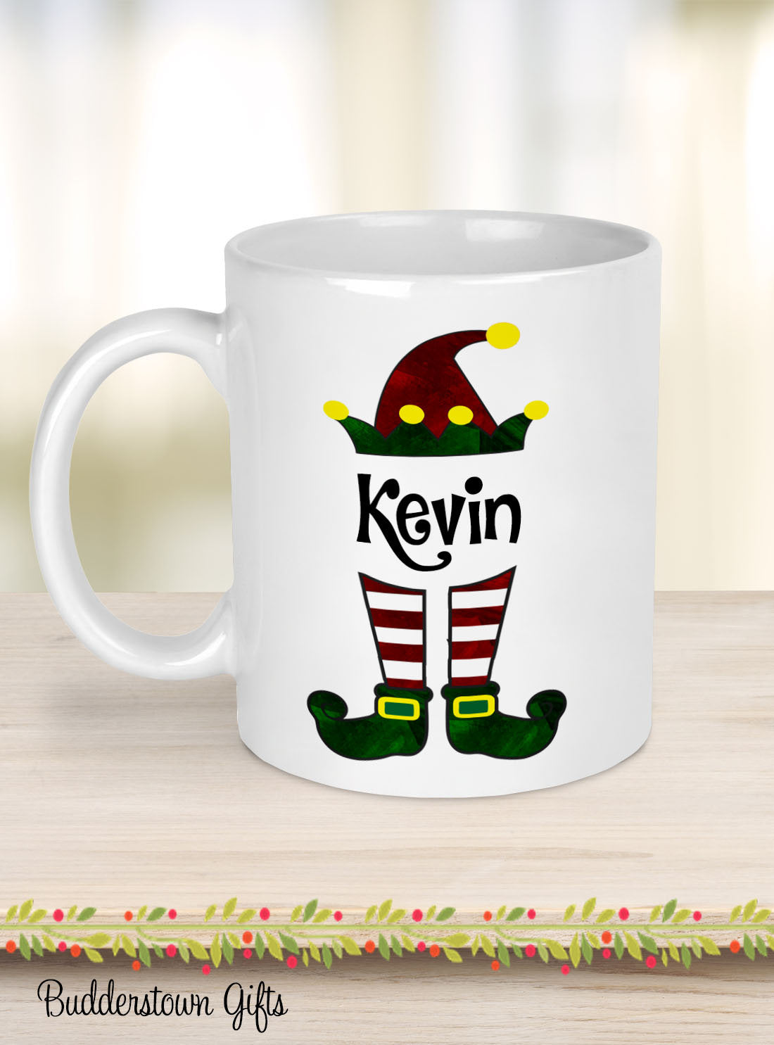 Christmas Elf Mugs - Festive and Personalized
