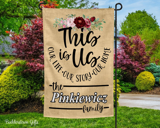 This Is Us - Family 2 - Personalized - Garden Flag