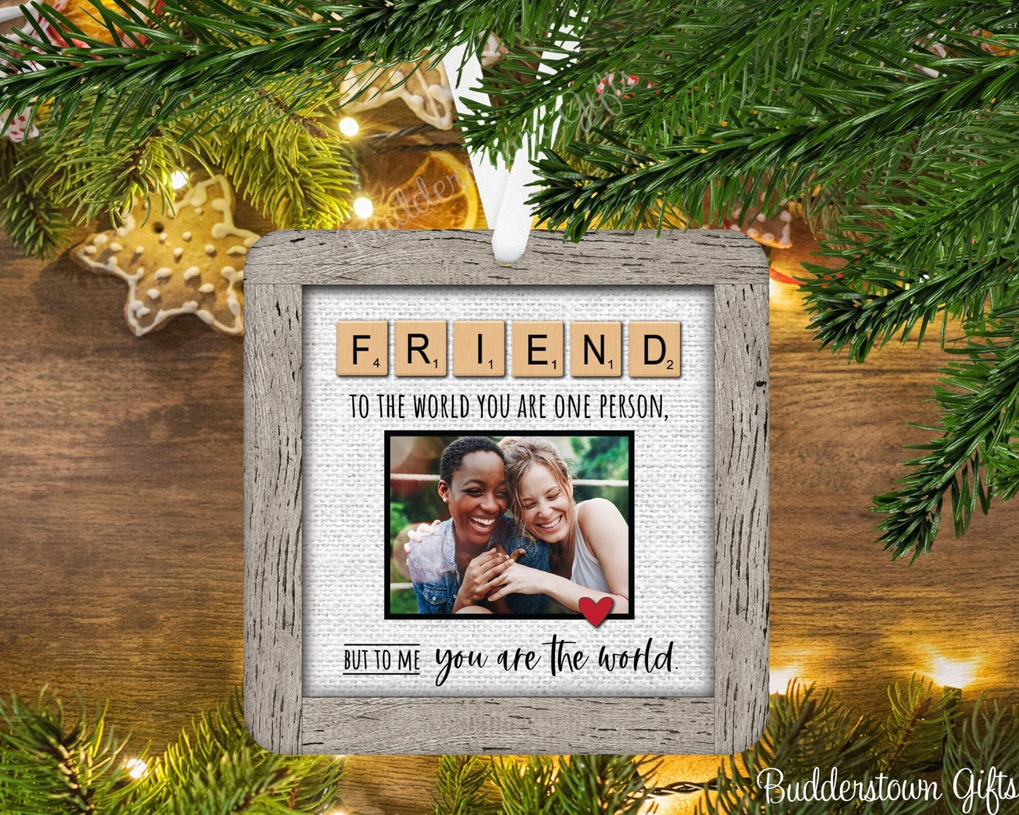 FRIEND • Scrabble • Christmas Ornament