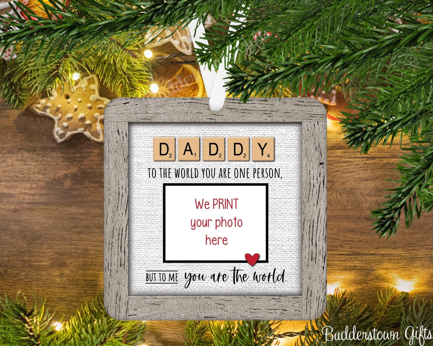 DADDY • Scrabble • Christmas Ornament