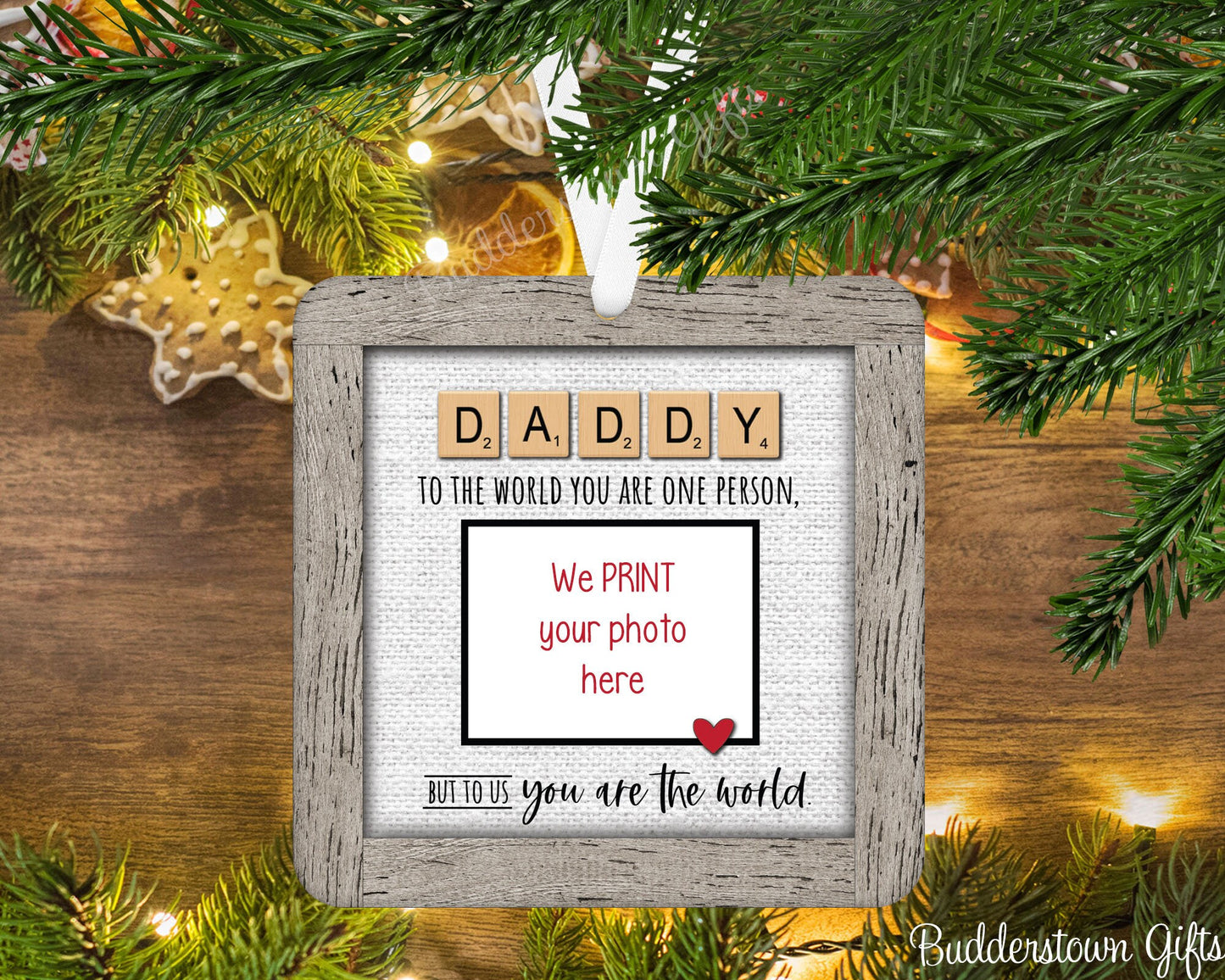 DADDY • Scrabble • Christmas Ornament