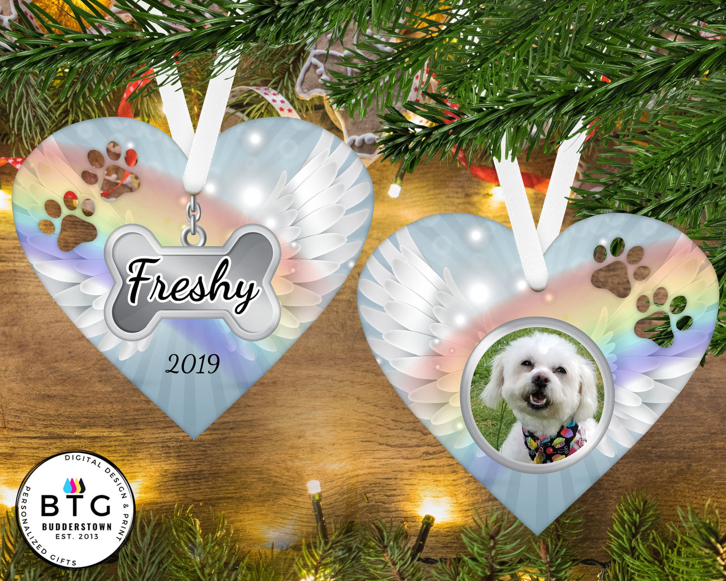 Pet Memorial Heart Ornament