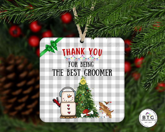 Dog Groomer Ornament - Pet Groomer Gift - Gift for Dog Groomer