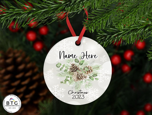 Ornament for Anyone - Personalized Pinecone Ornament - Generic Pine Cone Ornament