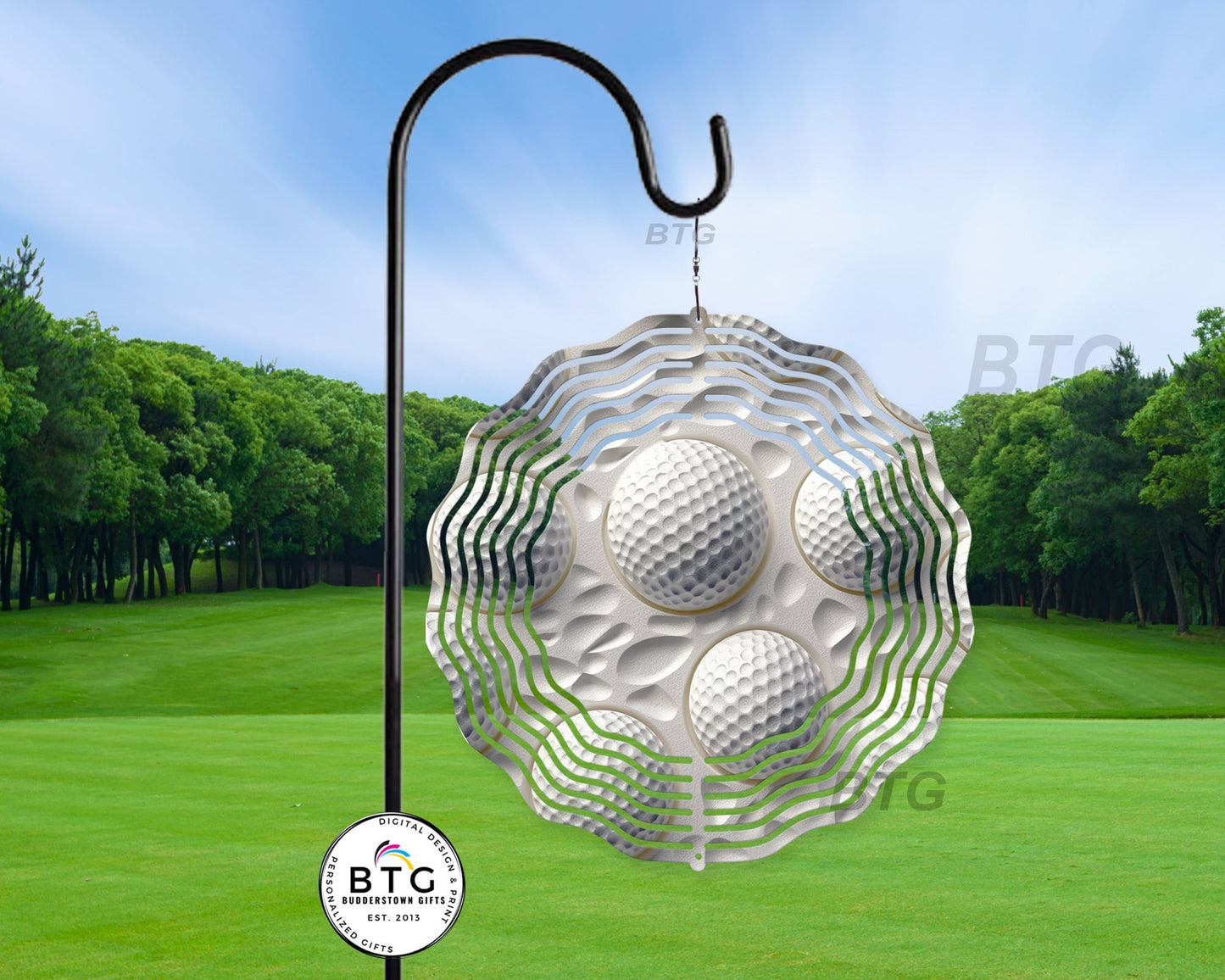 Golf Ball Wind Spinner - Gift for Golfer, Gift for Dad