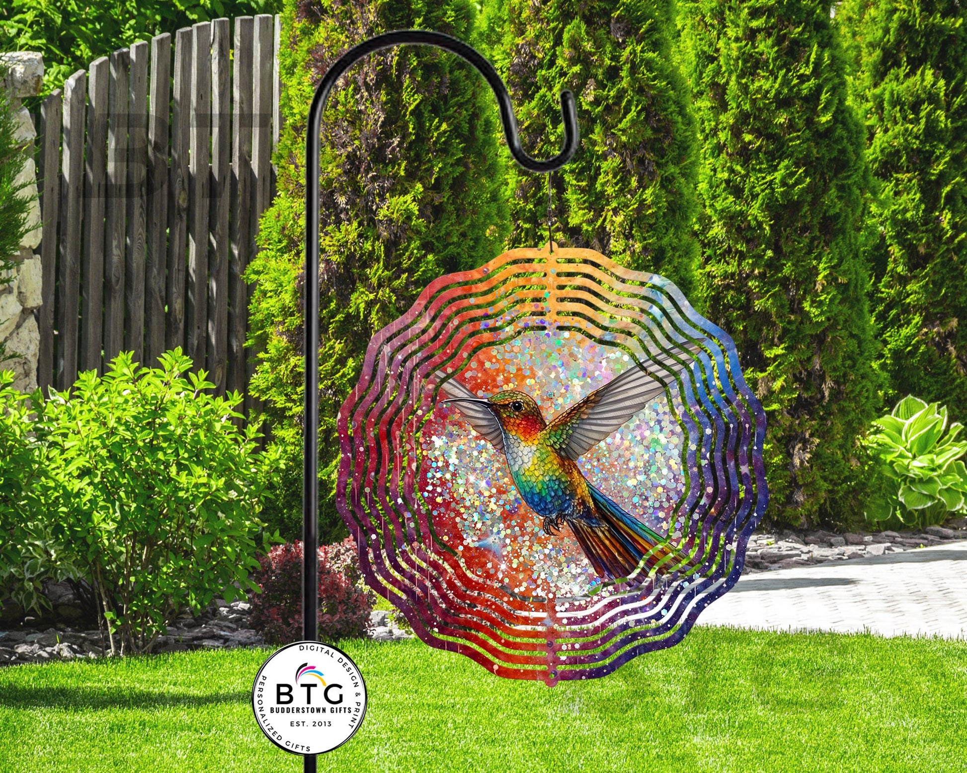 Hummingbird Wind Spinner, Hummingbirds, Yard Decor, Yard Art, Garden Gifts