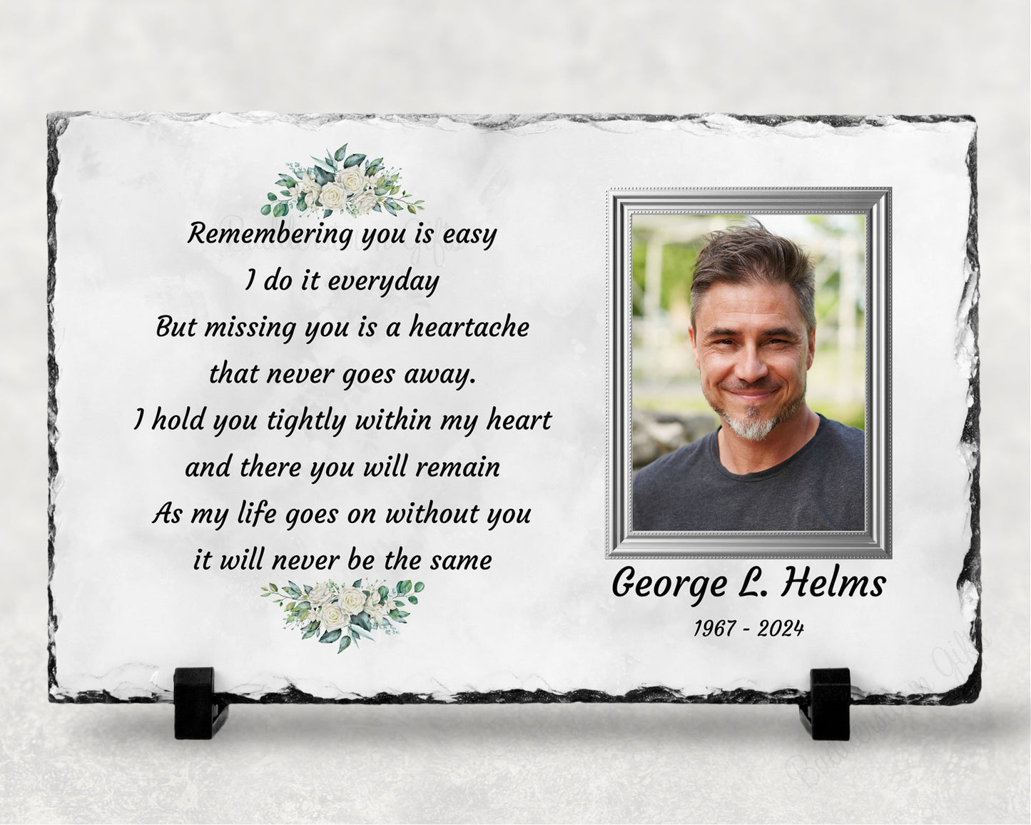 Remembering You, Sympathy Gift, Loss of a Loved One, Remembrance Gift, Memorial Plaque, Personalized Memorial