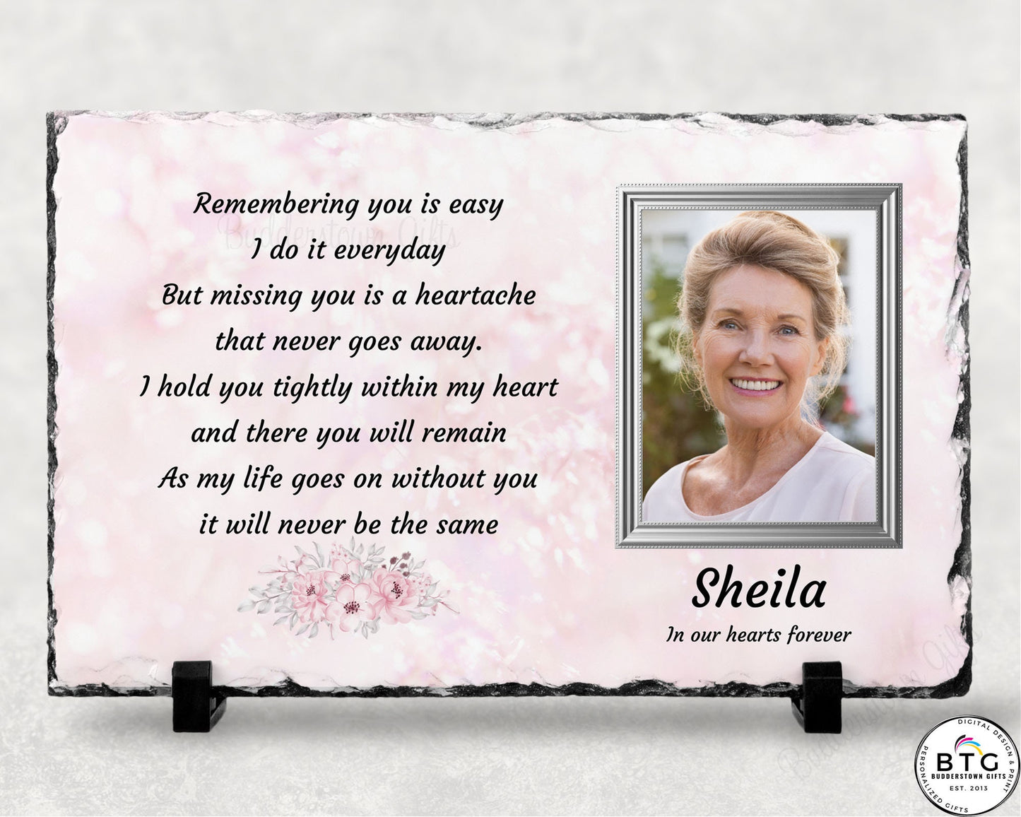 Remembering You, Sympathy Gift, Loss of a Loved One, Remembrance Gift, Memorial Plaque, Personalized Memorial