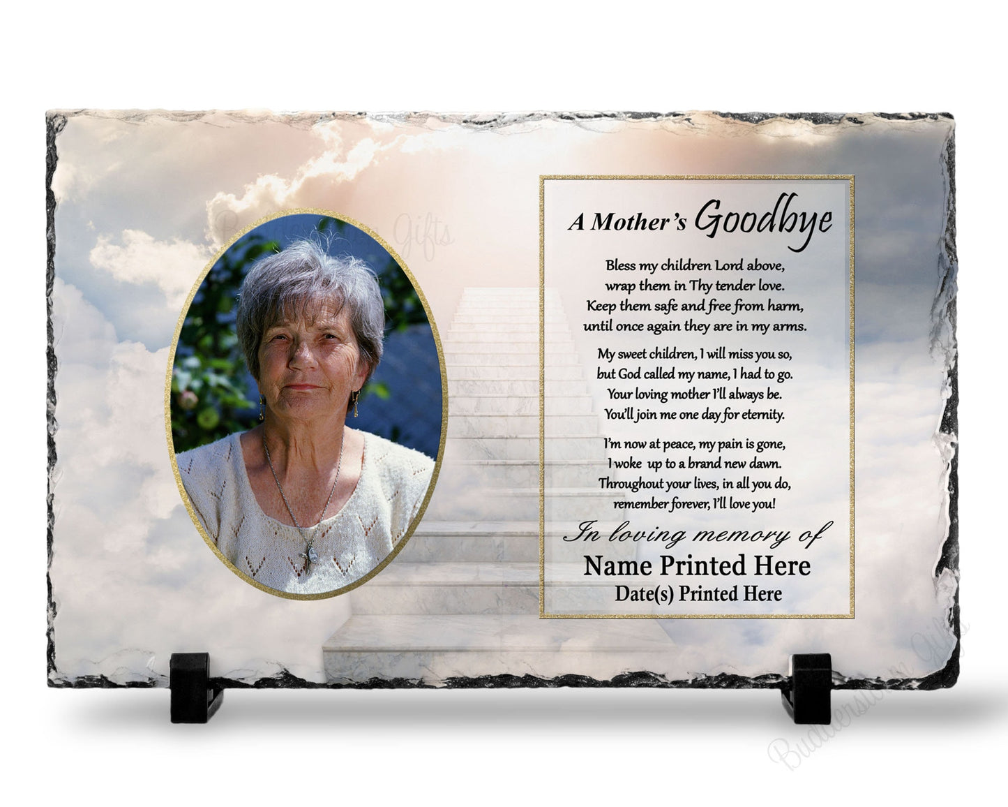 Mom Memorial, Loss of Mom Gift, Loss of Mother Sympathy Gift, Personalized

A Mothers Goodbye Poem