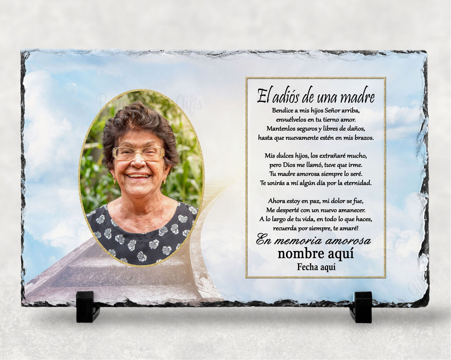 Loss of Mom Plaque, El adiós de una madre, Spanish Loss Of Mother Sympathy Gift