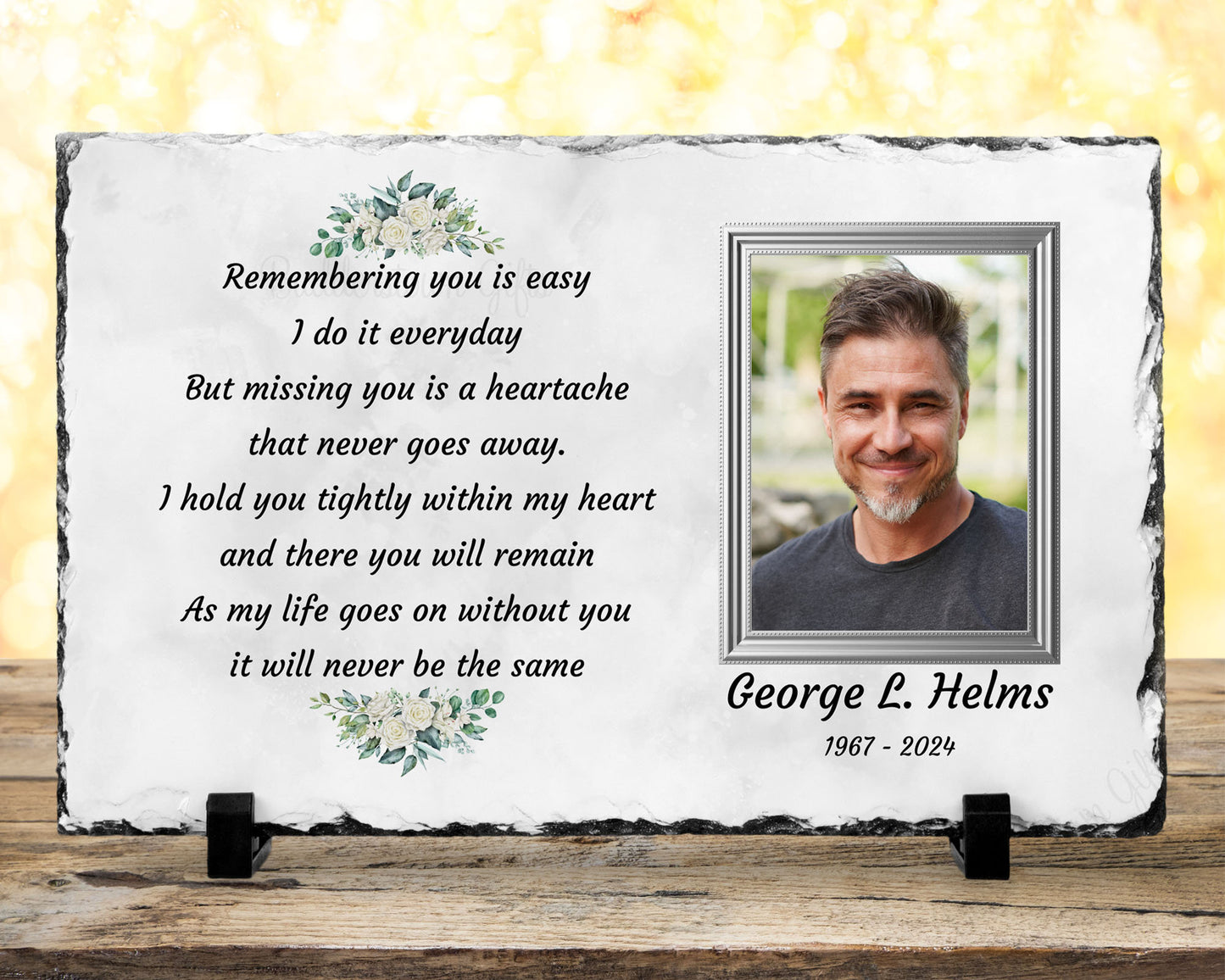 Remembering You, Sympathy Gift, Loss of a Loved One, Remembrance Gift, Memorial Plaque, Personalized Memorial