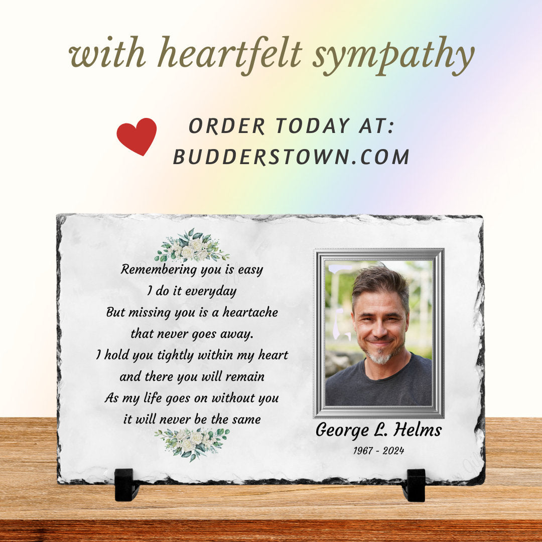 Remembering You, Sympathy Gift, Loss of a Loved One, Remembrance Gift, Memorial Plaque, Personalized Memorial