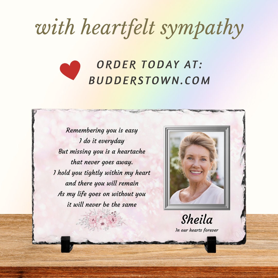 Remembering You, Sympathy Gift, Loss of a Loved One, Remembrance Gift, Memorial Plaque, Personalized Memorial