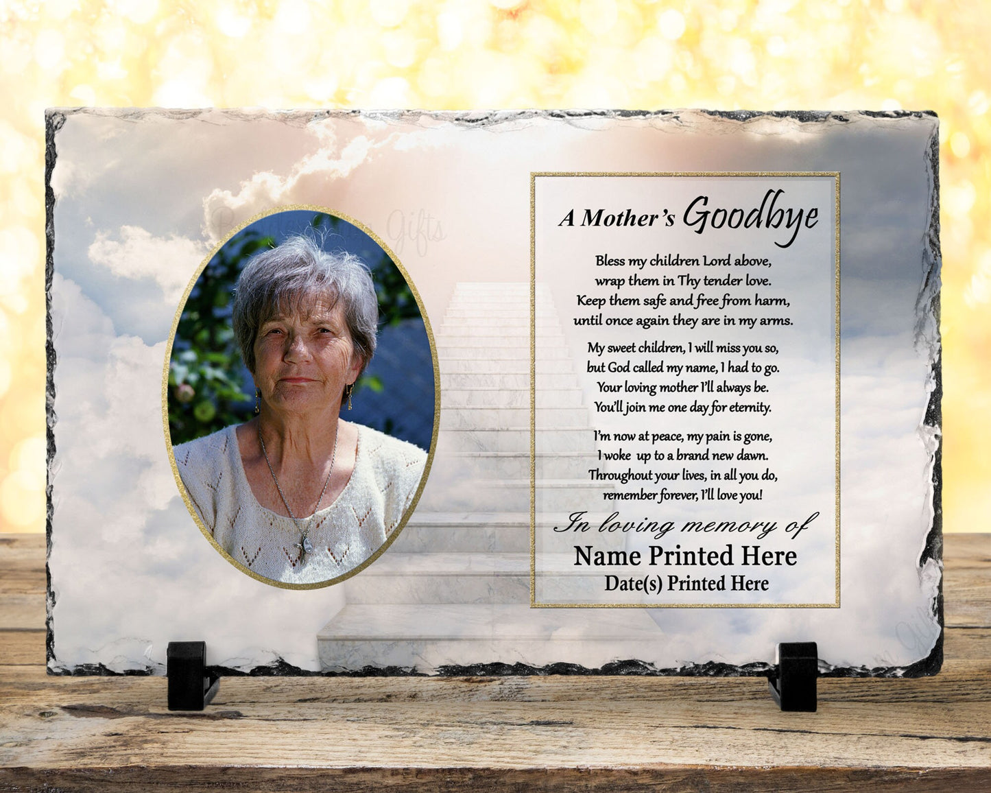 Mom Memorial, Loss of Mom Gift, Loss of Mother Sympathy Gift, Personalized

A Mothers Goodbye Poem