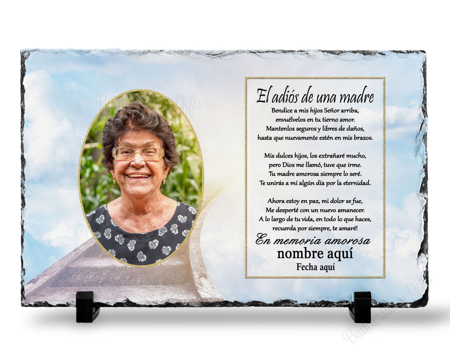 Loss of Mom Plaque, El adiós de una madre, Spanish Loss Of Mother Sympathy Gift