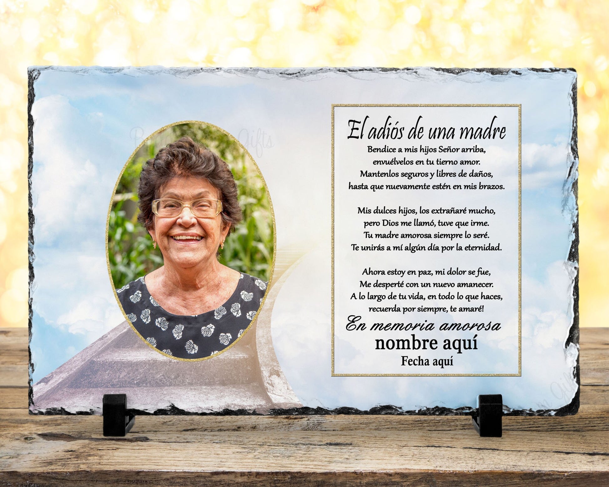 Loss of Mom Plaque, El adiós de una madre, Spanish Loss Of Mother Sympathy Gift