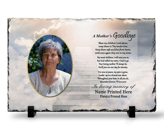 Loss Of Mother Sympathy Gift
7x11 with printed photo and poem