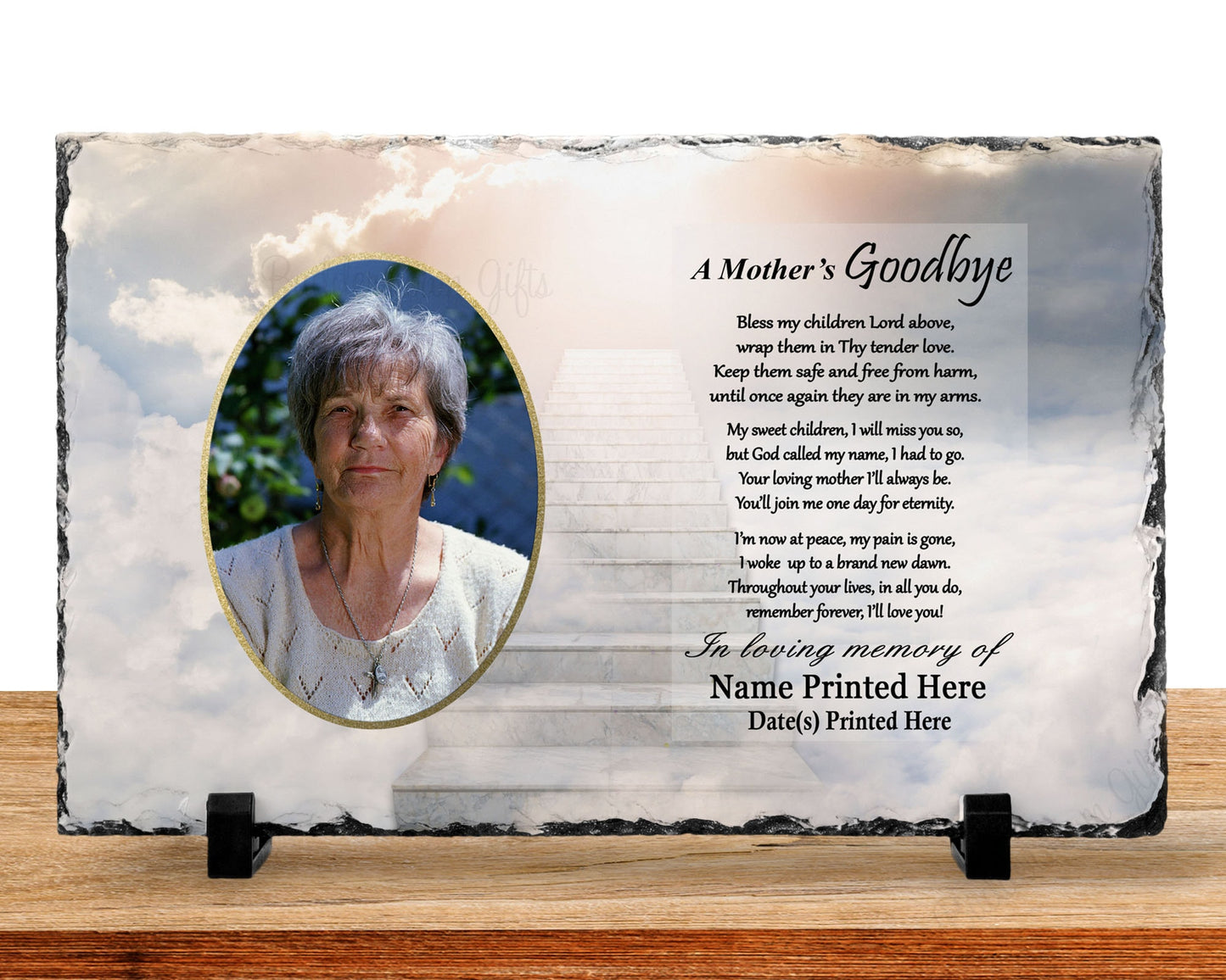 Loss Of Mother Sympathy Gift
7x11 with printed photo and poem