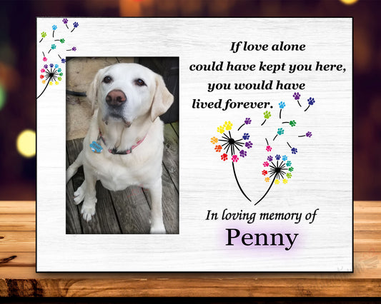 Pet Memorial Gift | Pet Sympathy Gift | Personalized Dog Memorial Frame